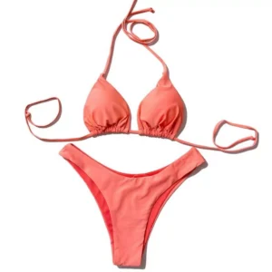 Biquini Cortininha Asa Delta Poliamida P M G GG Moda Praia Verao Cores Variadas Conforto Resistente
