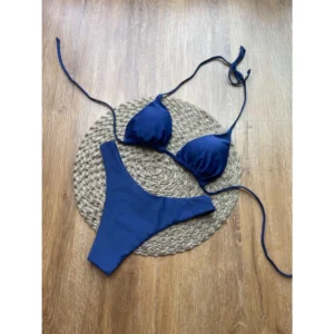 Biquini Cortininha Asa Delta Poliamida P M G GG Moda Praia Verao Cores Variadas Conforto Resistente