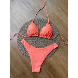 Biquini Cortininha Asa Delta Poliamida P M G GG Moda Praia Verao Cores Variadas Conforto Resistente