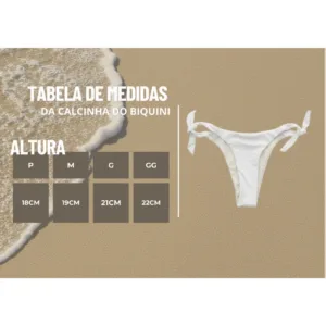 Biquini Cortininha Com Bojo Conjunto Praia Verao Calcinha De Amarrar Feminino Poliamida P M G GG