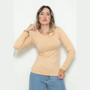 Kit 2 Blusa Feminina Térmica Quentinha Forrada Inverno