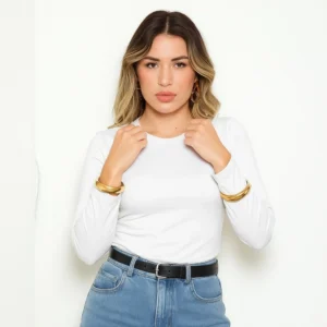 Blusa Feminina Termica Quente Manga Longa Forrada Inverno