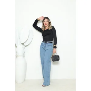 Blusa Termica Feminina Inverno Segunda Pele Mangas Longas Forro Flanelado Camiseta Quente Peluciada