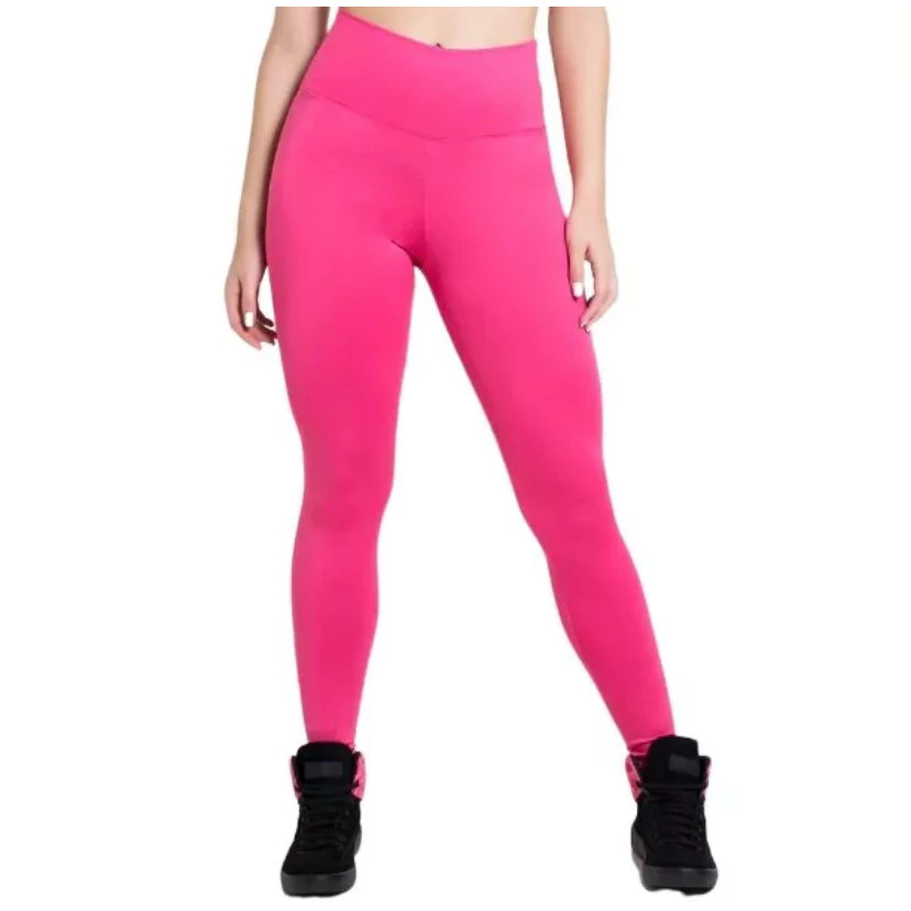 Calça Leg Legging Suplex Feminina Cós Alto Confortável Caminhada Academia Casual Antiodor Yoga