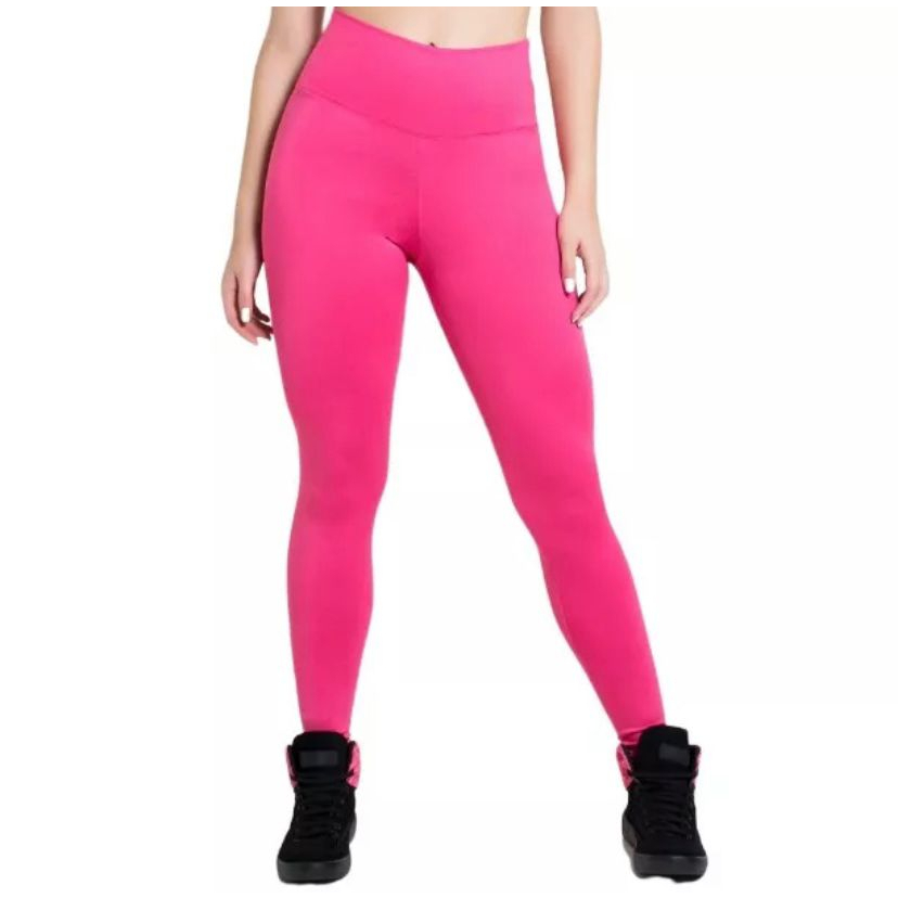 Calça Leg Legging Suplex Feminina Cós Alto Confortável Caminhada Academia Casual Antiodor Yoga