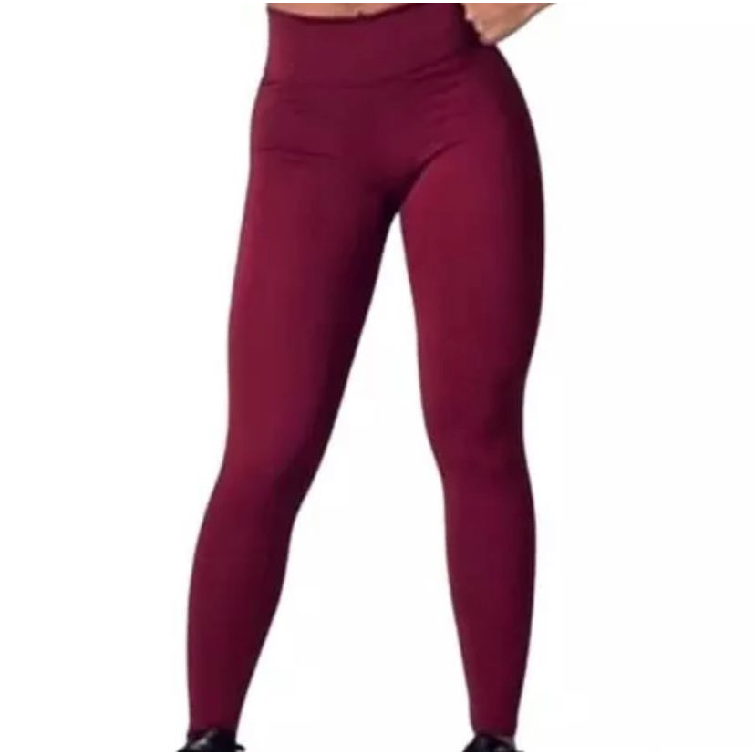 Calça Leg Legging Suplex Feminina Cós Alto Confortável Caminhada Academia Casual Antiodor Yoga