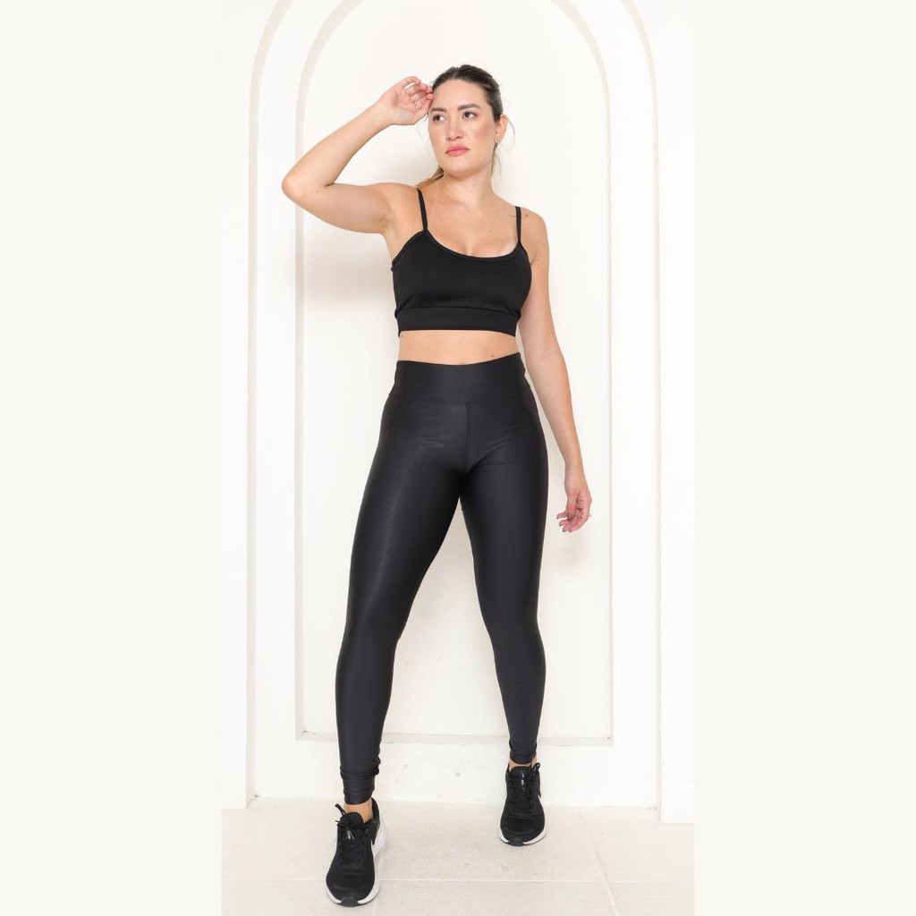 Conjunto Top + Calça Legging Feminina Suplex Premium Academia Confortável