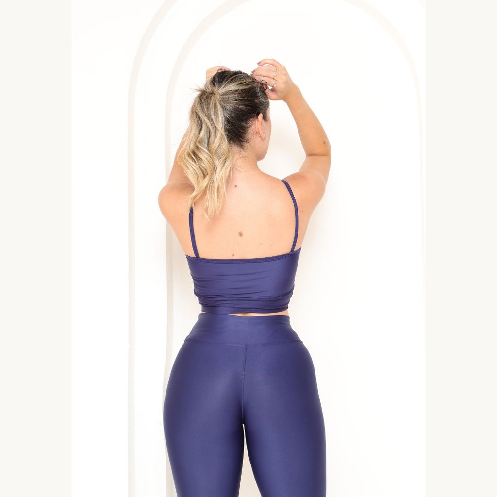Conjunto Top + Calça Legging Feminina Suplex Premium Academia Confortável