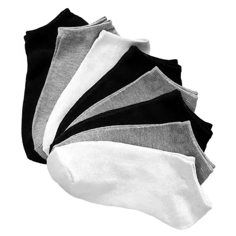 Kit 12 Pares de Meias Soquete Cano Curto Unissex Algodão 35 ao 43 Adulto Masculino Feminina