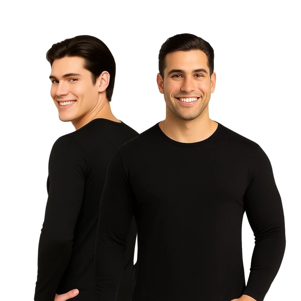 Kit 2 Blusa Manga Longa Térmica Frio Flanelada Segunda Pele