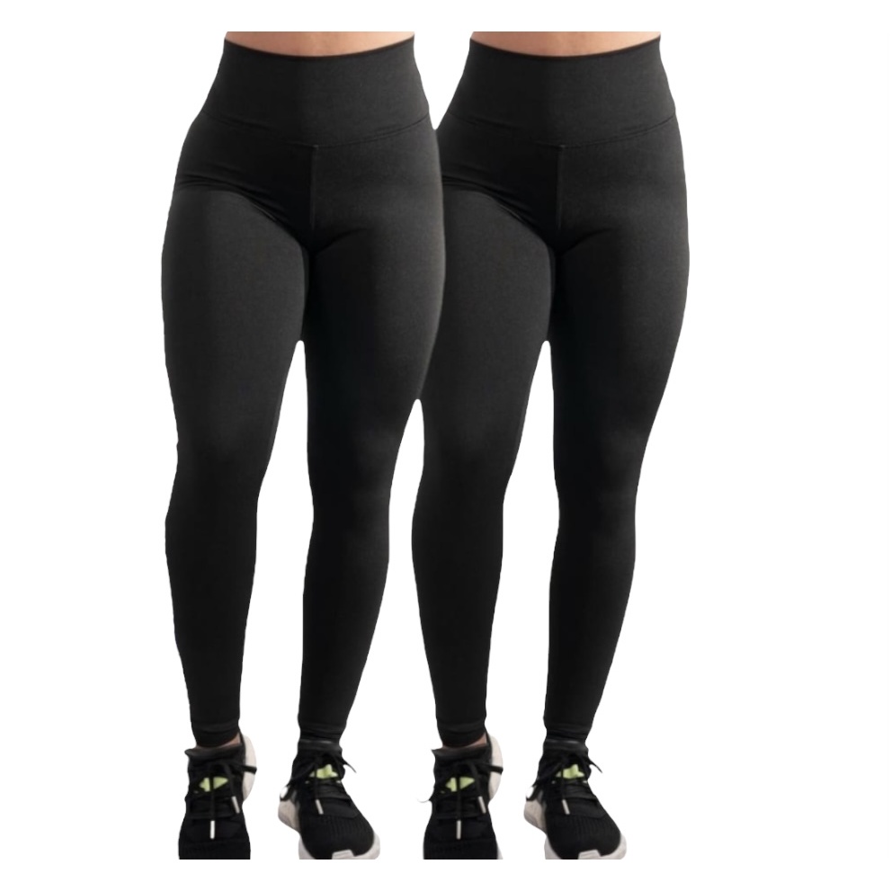 Kit 2 Calça LEG Leggings Moda Fitness Suplex Academia Super Confortáve Antiodor Yoga Feminina