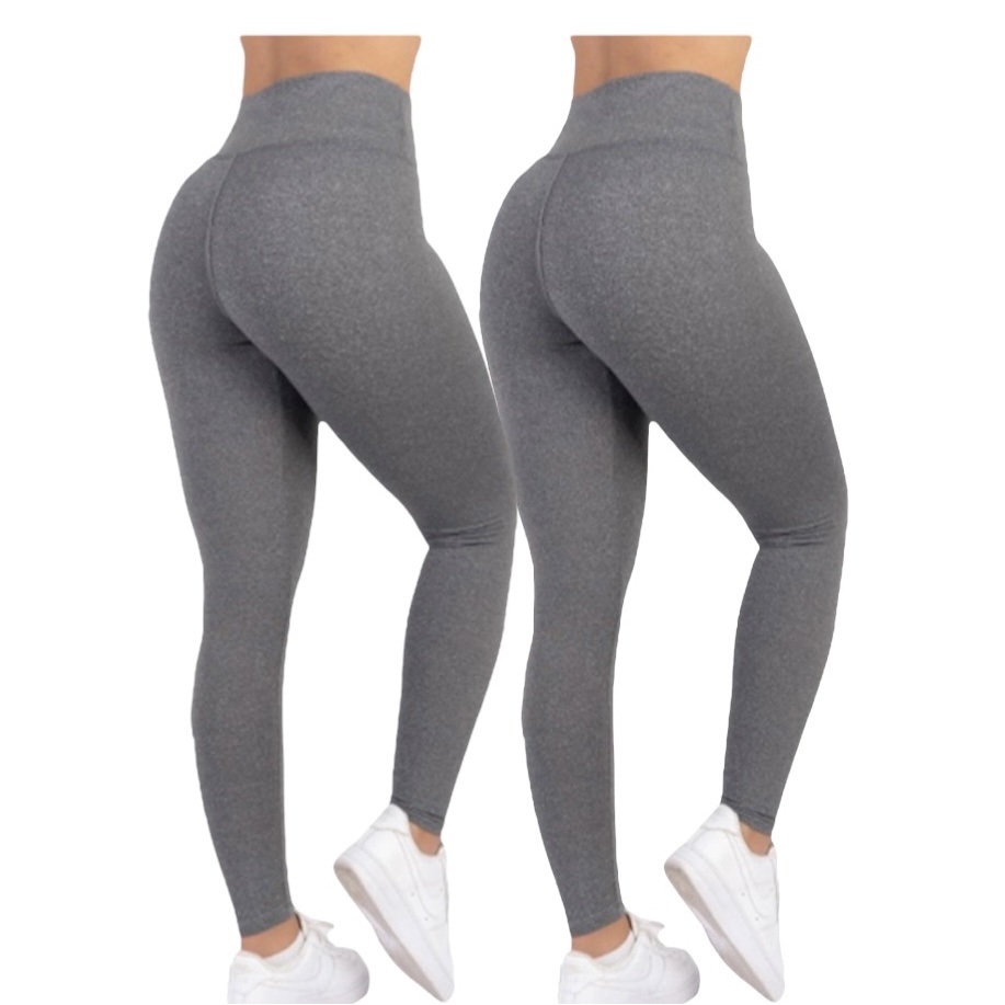 Kit 2 Calça LEG Leggings Moda Fitness Suplex Academia Super Confortáve Antiodor Yoga Feminina