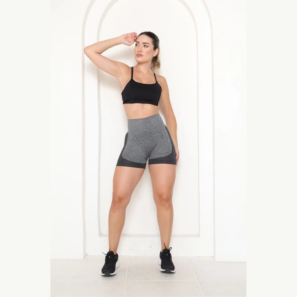 Short Academia Empina Bumbum Cintura Alto Yoga Elástico