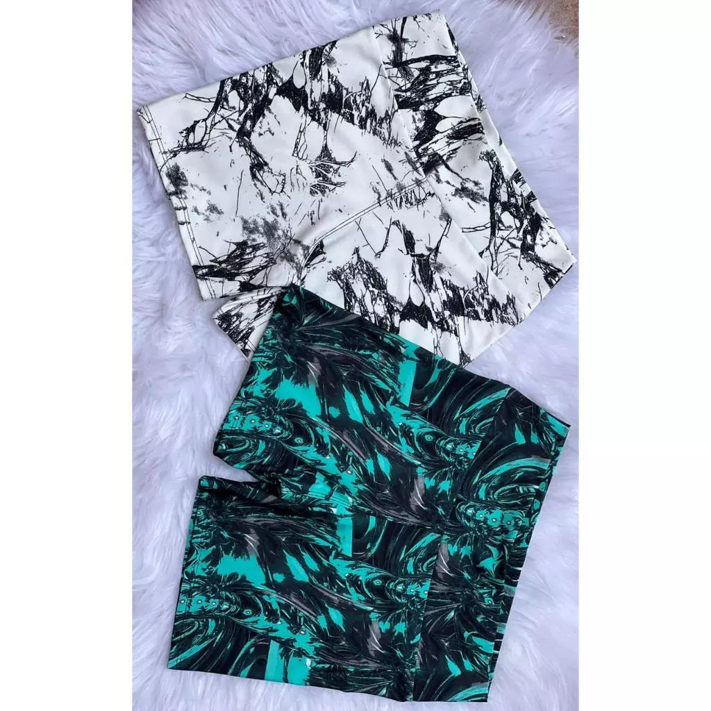 Kit 5 Short Meia Coxa Premium Estampado Academia, Caminhada, Parques, Passeios, Surf