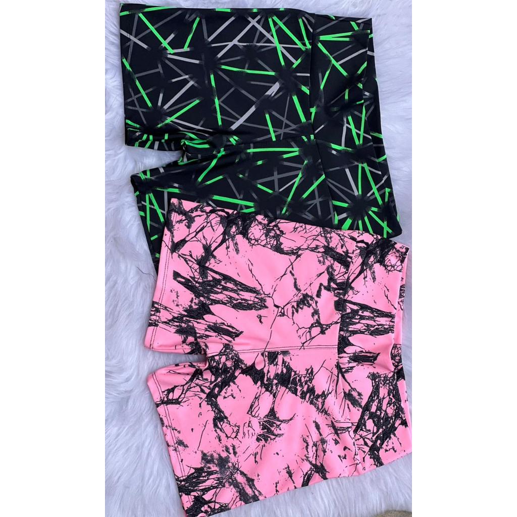 Kit 5 Short Meia Coxa Premium Estampado Academia, Caminhada, Parques, Passeios, Surf