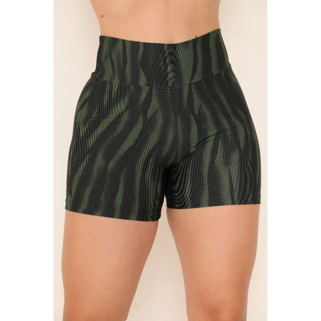 Kit 3 Shortinho Feminino Estampado Premium Meia Coxa Caminhada Academia Yoga Pilates Casual