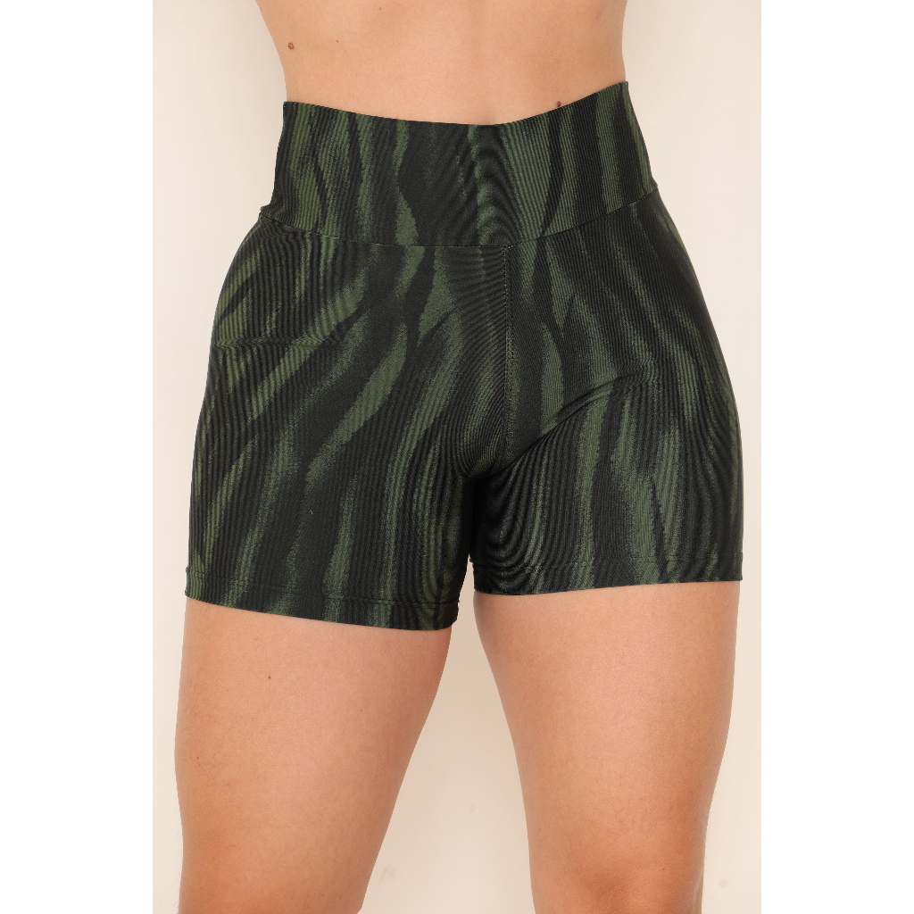 Kit 3 Shortinho Feminino Estampado Premium Meia Coxa Caminhada Academia Yoga Pilates Casual