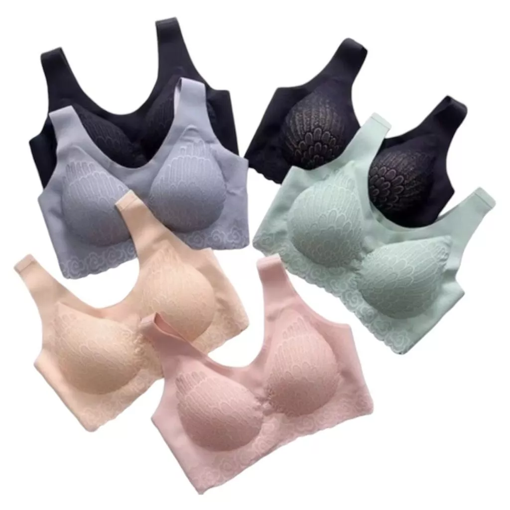 Kit 2 e 3 Sutia Sem Costura Modelagem Confortavel Corte a Laser Top Esportivo