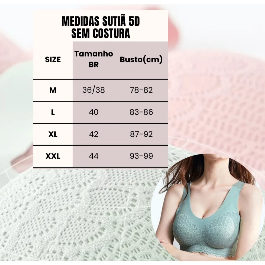 Kit 2 e 3 Sutia Sem Costura Modelagem Confortavel Corte a Laser Top Esportivo