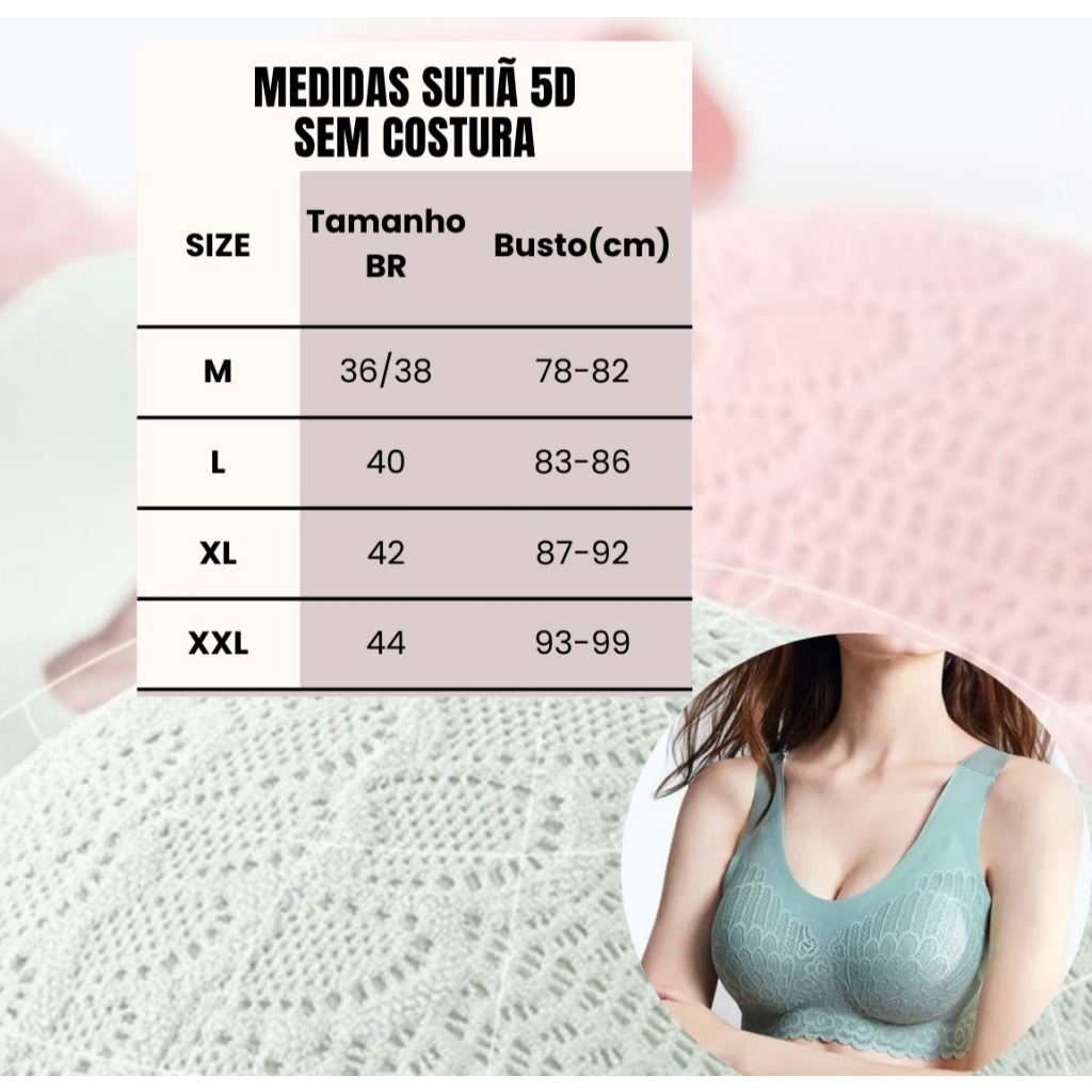Kit 2 e 3 Sutia Sem Costura Modelagem Confortavel Corte a Laser Top Esportivo