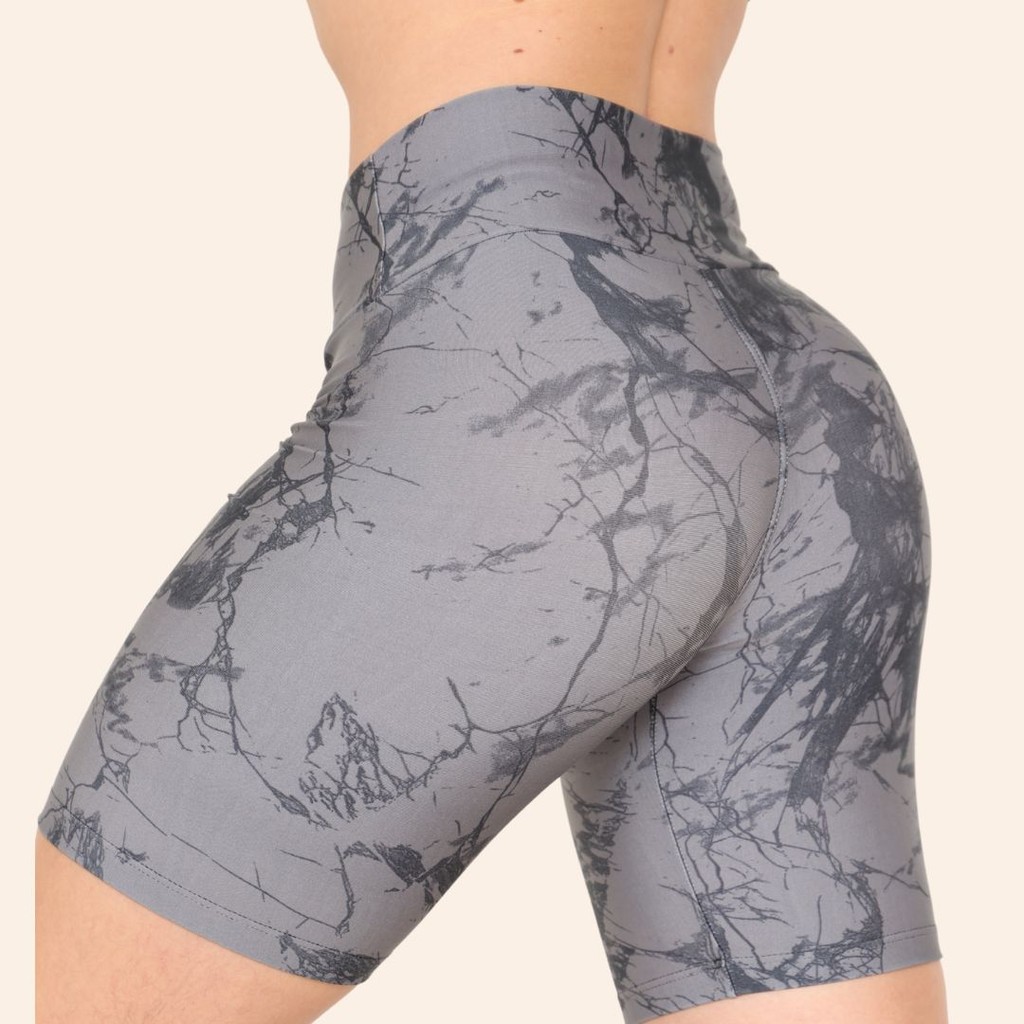 Kit 3 Bermuda Estampada Feminina Suplex Premium Academia