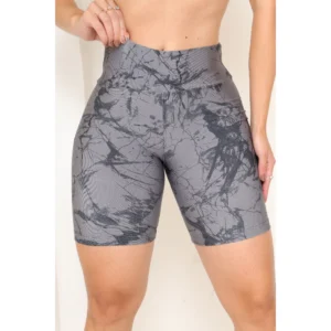 Kit 3 Bermuda Short Feminina Academia Ciclista Caminhada Cintura Alta Feminino Esportivo Fitness