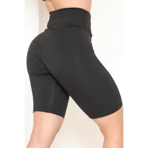 Shorts Bermuda Feminina Estampado Ciclista Academia Cintura Alta Yoga Pilates Casual Esportiva
