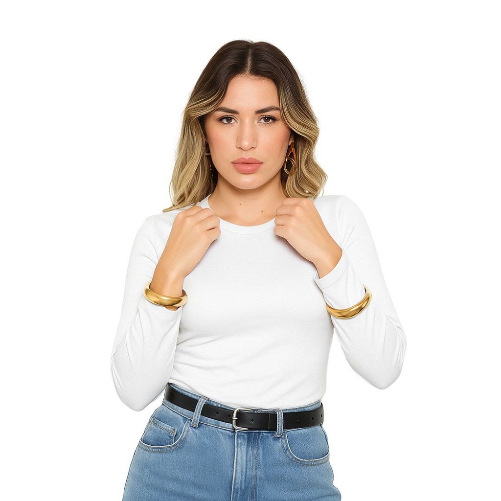 Kit 3 Blusa Feminina Térmica Quentinha Forrada Inverno