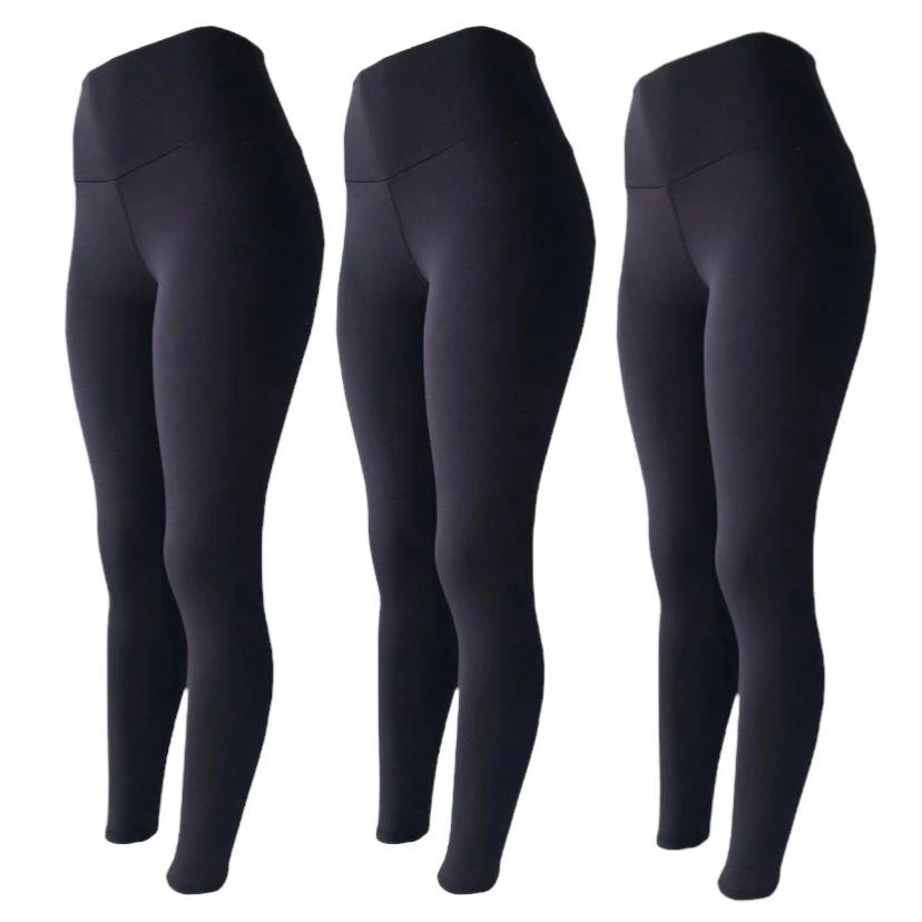 Kit 3 Calça Leg Leggings Fitness lisa e estampada academia passeio caminhada