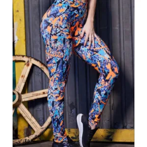 Kit 3 Calca Legging Feminina Estampado Academia Suplex Cintura Alta Fitness Antiodor Macio Pilates