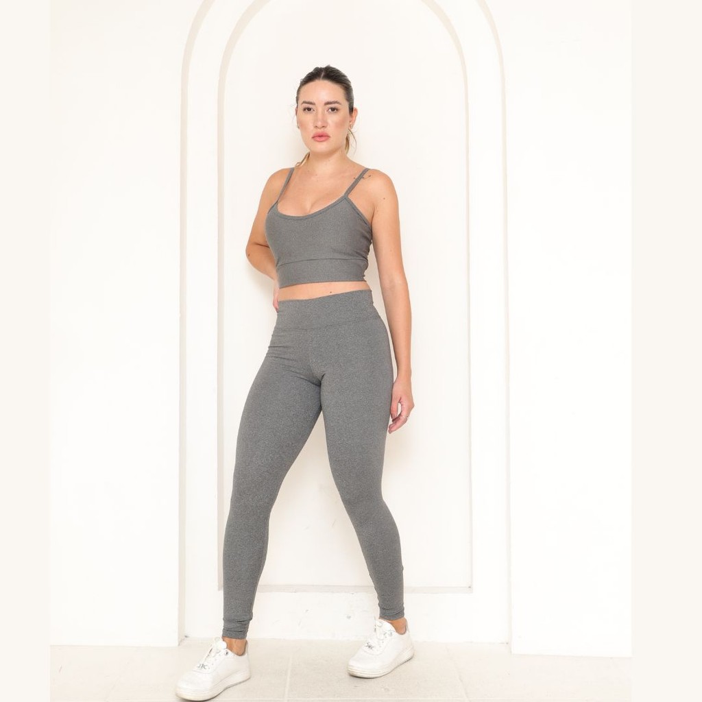 Kit 3 Calça Legging Feminina Suplex Premium Academia Fitness
