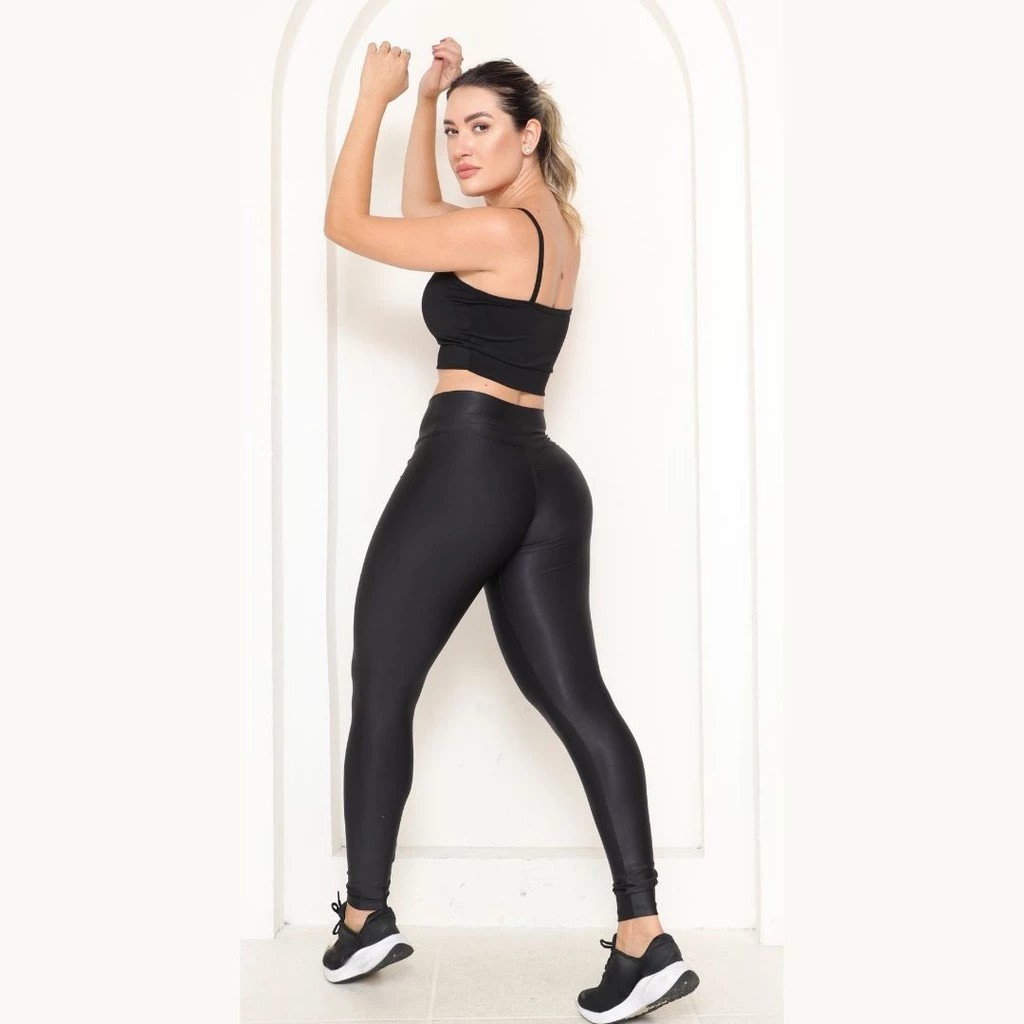 Kit 3 Calça Legging Feminina Suplex Premium Yoga Academia Fitness