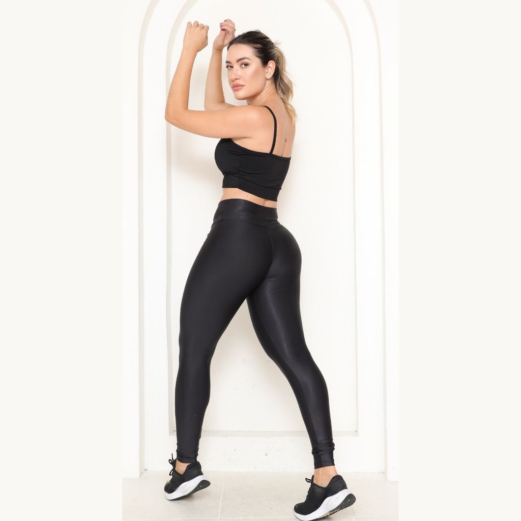 Kit 3 Calça Legging Feminina Suplex Premium Yoga Academia Fitness