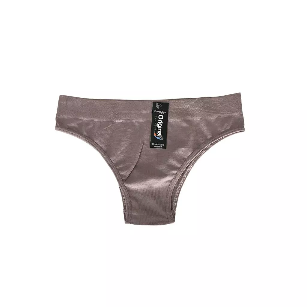 Kit 3 Calcinha Cós Macio Adulto Poliéster Super Conforto Adulto Neutra Não Marca Roupa