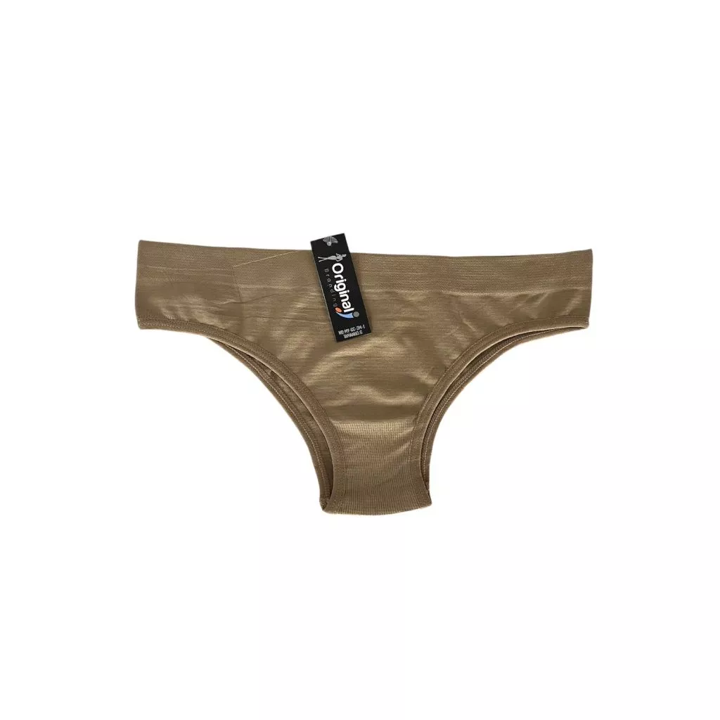 Kit 3 Calcinha Cós Macio Adulto Poliéster Super Conforto Adulto Neutra Não Marca Roupa