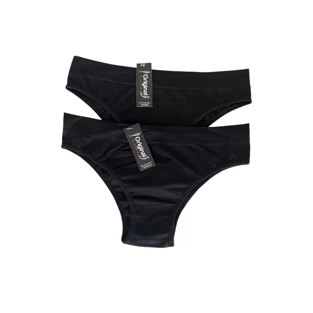 Kit 3 Calcinha Cós Macio Adulto Poliéster Super Conforto Adulto Neutra Não Marca Roupa