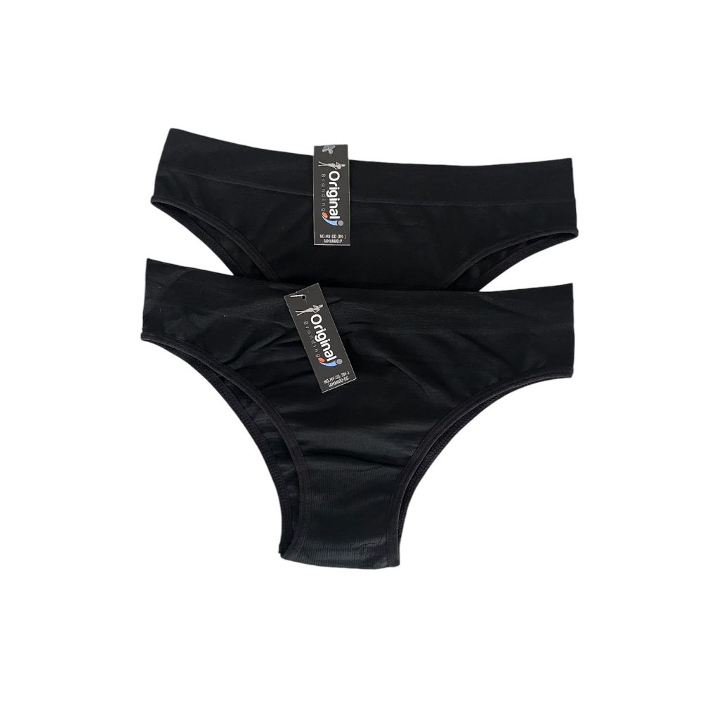 Kit 3 Calcinha Cós Macio Adulto Poliéster Super Conforto Adulto Neutra Não Marca Roupa