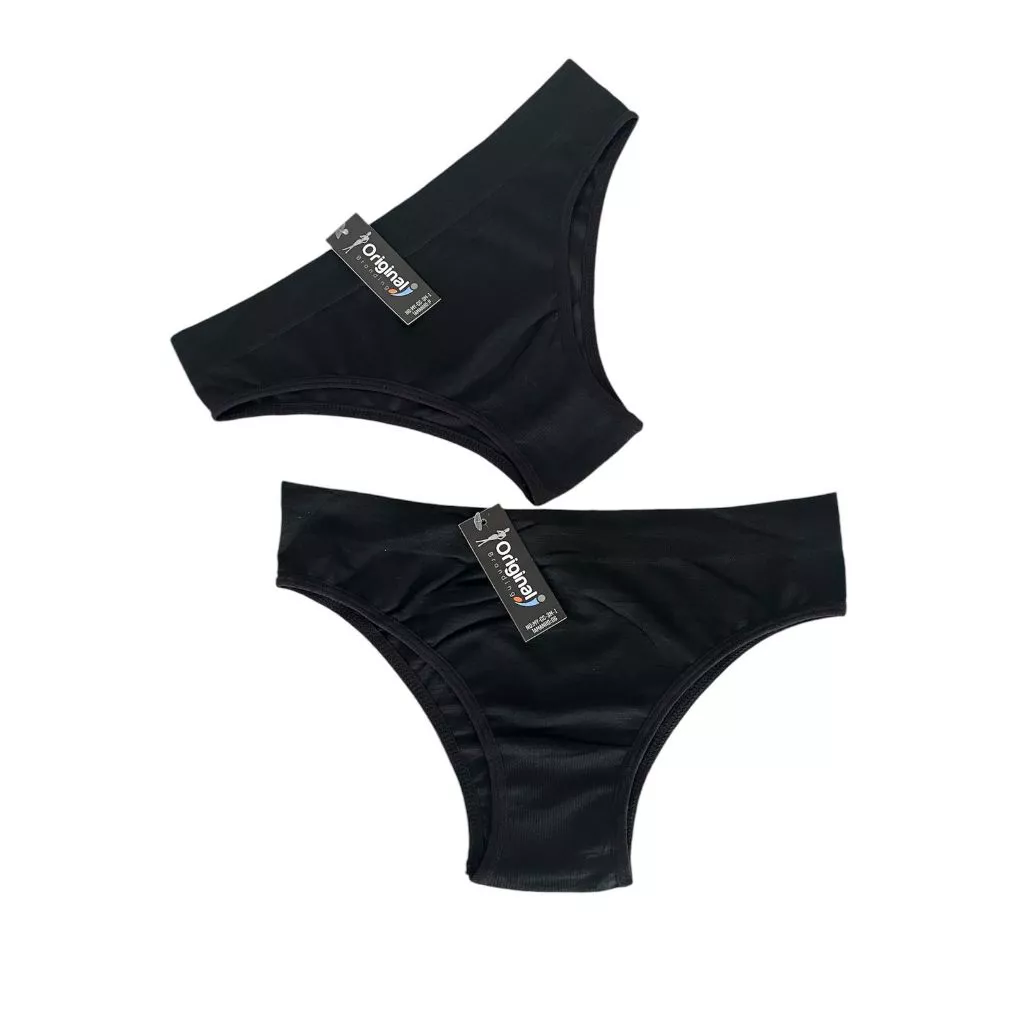 Kit 3 Calcinha Cós Macio Adulto Poliéster Super Conforto Adulto Neutra Não Marca Roupa