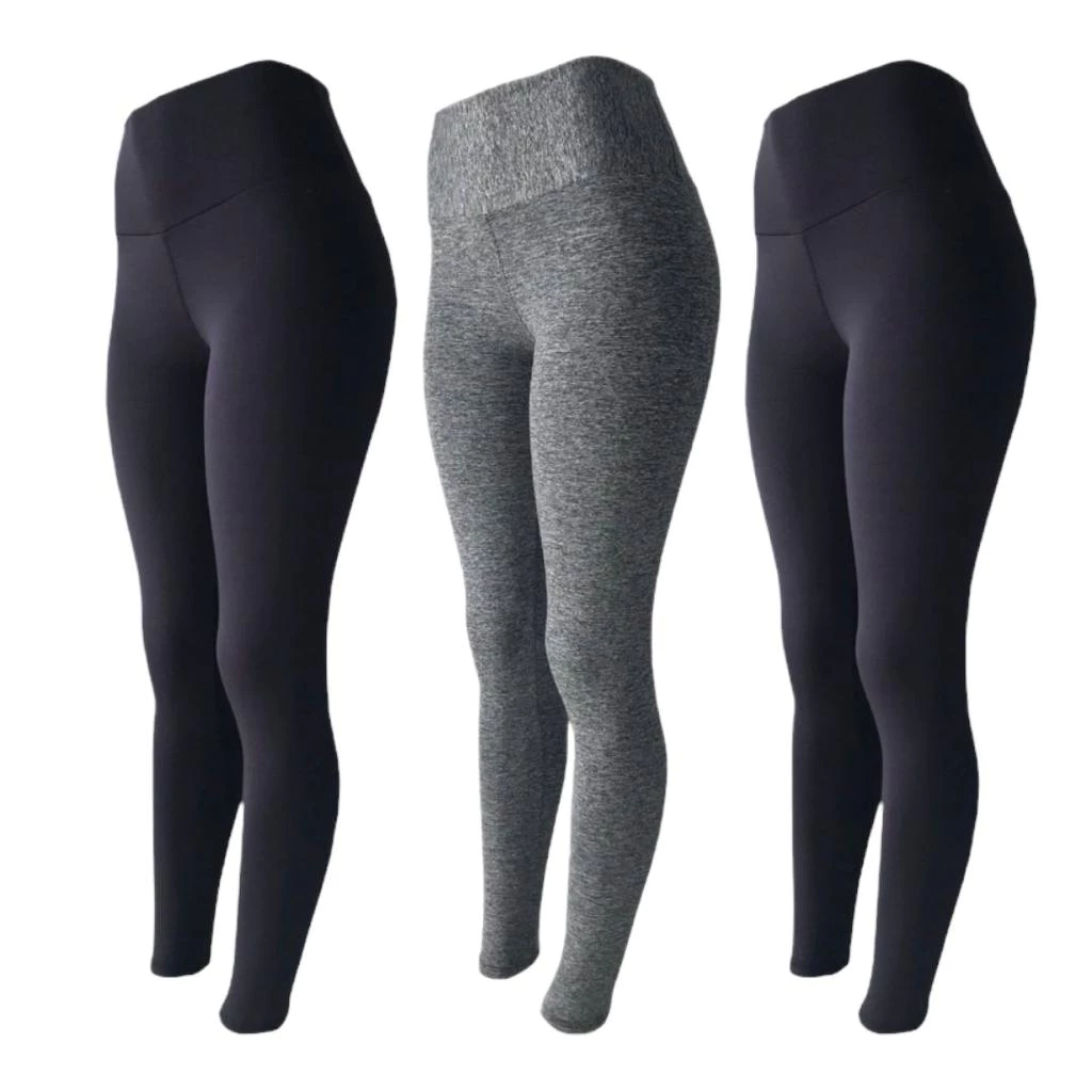 Kit 3 LEG Legging Feminina Calça Academia Antiodor Feminino Fitness Yoga Caminhada Cintura Alta