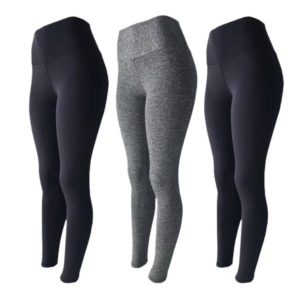 Kit 3 LEG Legging Feminina Calça Academia Antiodor Feminino Fitness Yoga Caminhada Cintura Alta