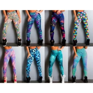 Kit 3 Legging Feminina Calca Suplex Academia Estampadas Caminhada Fitness