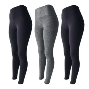 Kit 3 Legging Feminina Cos Alto Calca Suplex Academia Feminino Caminhada Dia a Dia Fitness