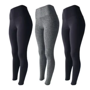 Kit 3 Legging Feminina Cos Alto Calca Suplex Academia Feminino Caminhada Dia a Dia Fitness