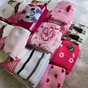 Kit 3 Meias Calca Infantil Menina Bebe Inverno Confortavel 1 ao 12 anos