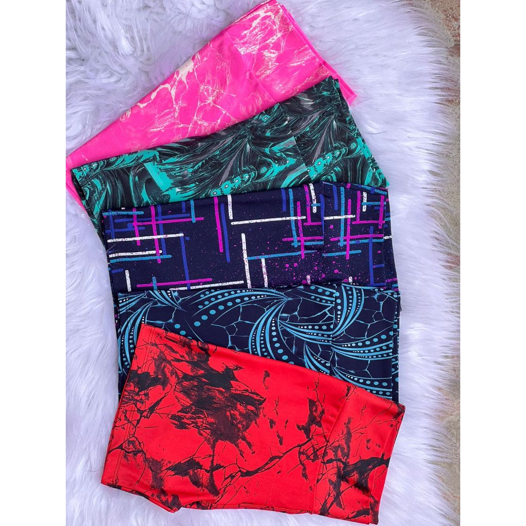 Kit 3 Shortinho Feminino Estampado Premium Meia Coxa Caminhada Academia Yoga Pilates Casual