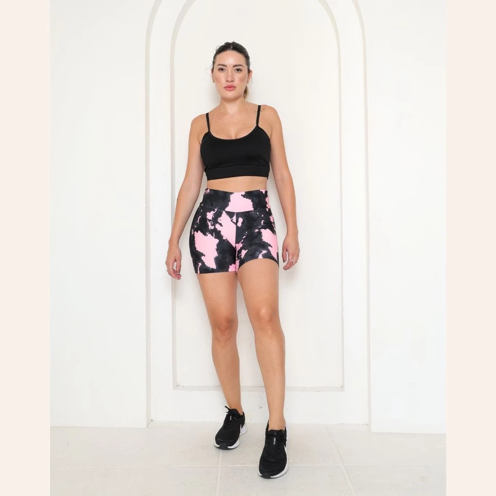 Kit 3 Shorts Estampado Bermuda Feminina Suplex Premium Fit