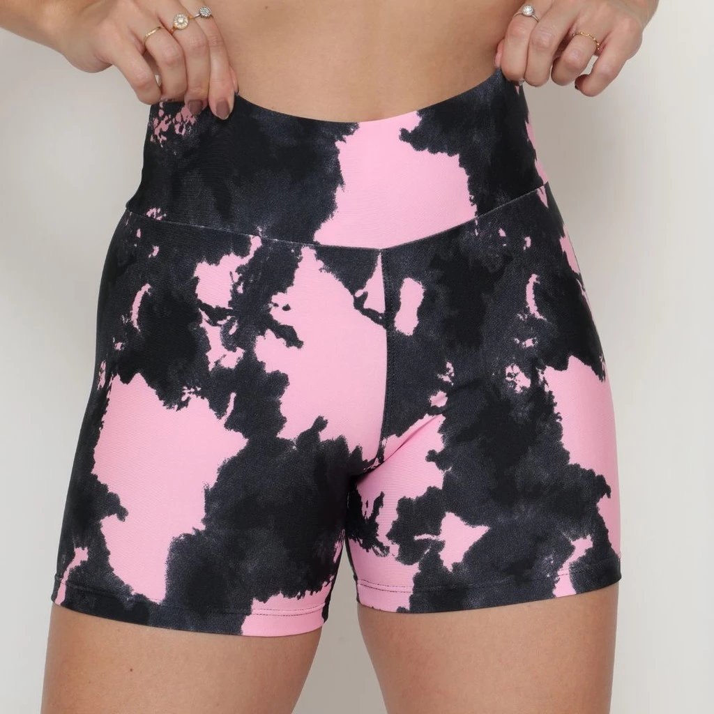 Kit 3 Shorts Estampado Bermuda Feminina Suplex Premium Fit