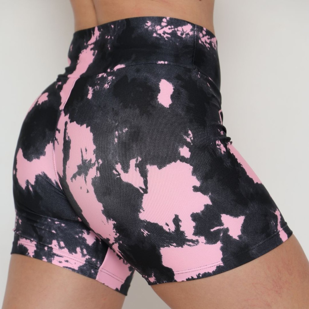 Kit 3 Shorts Estampado Bermuda Feminina Suplex Premium Fit