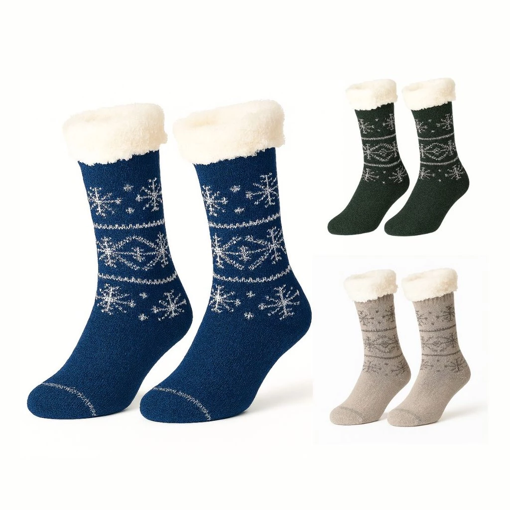 Kit 3 ou 2 Pares Meia de Inverno Masculino Forrada Térmica Grossa Quente 1 Par