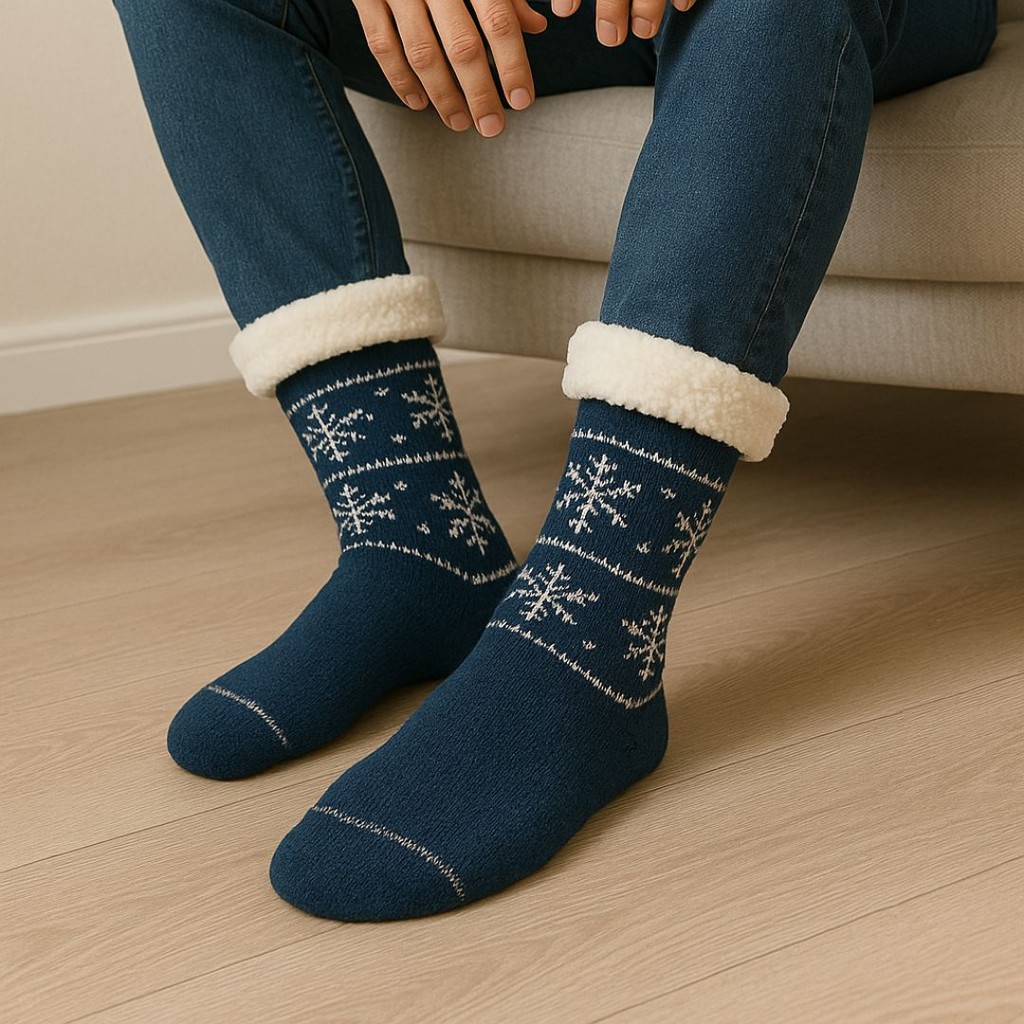 Kit 3 ou 2 Pares Meia de Inverno Masculino Forrada Térmica Grossa Quente 1 Par